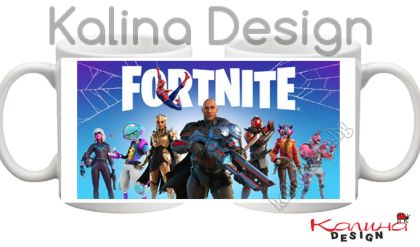 Чаша с картинка FORTNITE