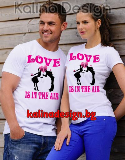 Комплект забавни тениски LOVE is in the AIR!