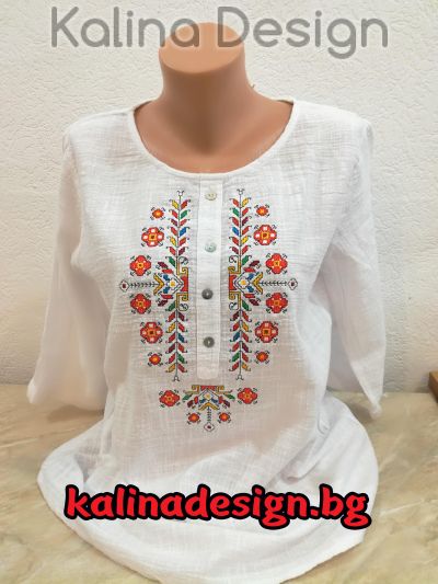 Дамска блуза с бродерия българска Шевица- модел 9